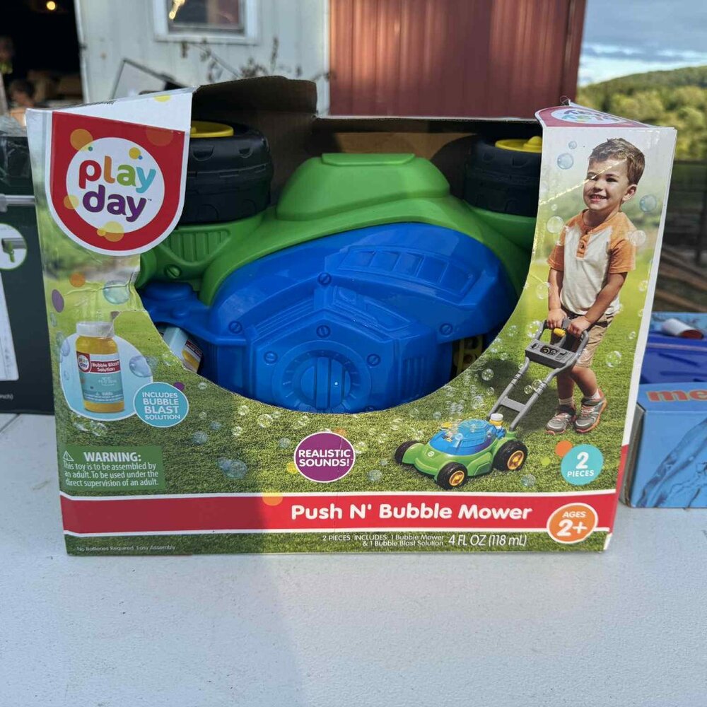 Push N Bubble Mower Toy